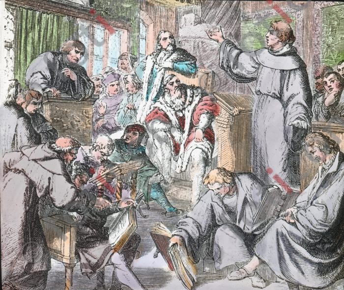 Martin Luther und Dr. Johannes Eck | Martin Luther and Dr Johannes Eck (foticon-simon-150-024.jpg)